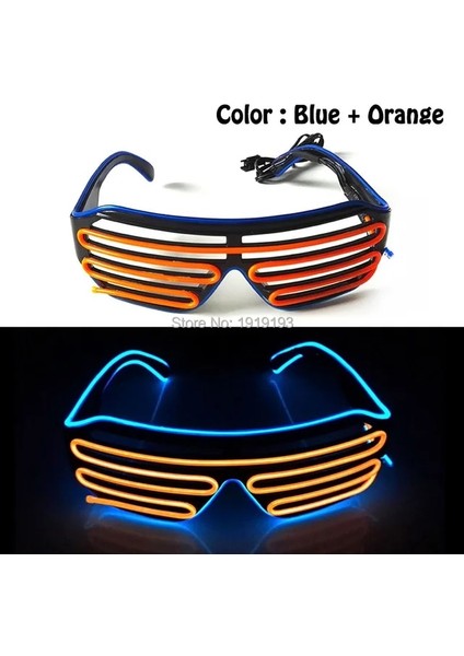Tip 30 Çekici El Gözlük Karnaval Parti Gözlüğü Noel Paskalya Disko Glow Parti Malzemeleri Için LED Floresan Güneş Gözlüğü (Yurt Dışından)