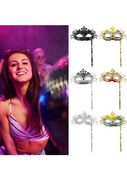 Altın-Mavi Festival Malzemeleri Mardi Gras Venedik Phoenix Kuyruk Çiçek Tutma Sopa ile Kostüm Maskesi Masquerade Maskesi Cadılar Bayramı (Yurt Dışından) fiyatları