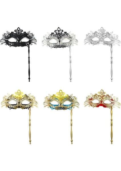 Altın-Mavi Festival Malzemeleri Mardi Gras Venedik Phoenix Kuyruk Çiçek Tutma Sopa ile Kostüm Maskesi Masquerade Maskesi Cadılar Bayramı (Yurt Dışından) modelleri