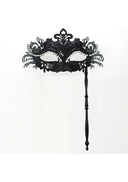 Altın-Mavi Festival Malzemeleri Mardi Gras Venedik Phoenix Kuyruk Çiçek Tutma Sopa ile Kostüm Maskesi Masquerade Maskesi Cadılar Bayramı (Yurt Dışından) indirimleri