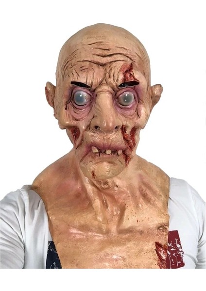 Açık Yeşil Lateks Cadılar Bayramı Kostümü Tepegöz El Yapımı Korku Vampir Zombi Goonies Maskeleri (Yurt Dışından)