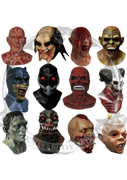 Açık Yeşil Lateks Cadılar Bayramı Kostümü Tepegöz El Yapımı Korku Vampir Zombi Goonies Maskeleri (Yurt Dışından) fiyatları