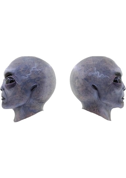 Stil 6 2023 Yeni Ufo Uzaylı Kask Maskesi Cadılar Bayramı Cosplay Uzaylı Maskesi Lateks Başlık Cadılar Bayramı Komik Korku Parti Kostüm Komik Sahne (Yurt Dışından)