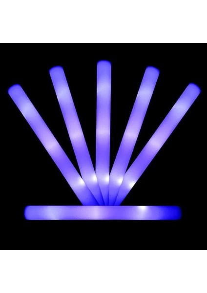 Mor 20 Adet 10/20 Adet Toplu Renkli LED Parlak Çubuk Kolye Rgb LED Parlak Köpük Sopa Tezahürat Tüpü Koyu Işık Doğum Günü Düğün Parti Malzemeleri (Yurt Dışından)