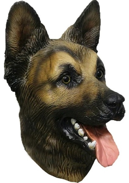 Alman Çoban Maskesi Lateks Hayvan Gerçekçi Boğa Köpek Labrador Pit Bull Basset Hound Alman Çoban Köpeği Sahne Parti Maskeleri (Yurt Dışından)