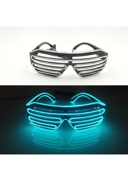 LED Gözlük 32 2. Renkli LED Gözlük Müzik Bar Için Aydınlık Gözlük Ktv Glow Parti Dekorasyon Noel Festivali Parlayan Neon Gözlük (Yurt Dışından)