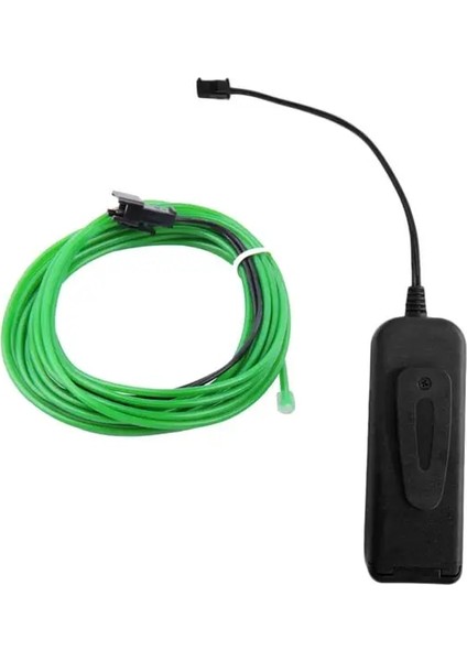 Yeşil 3 M Glow El Tel Kablo LED Neon Noel Dans Partisi Dıy Kostümleri Giyim Aydınlık Araba Işık Dekorasyonu Elbise Topu Rave 1 M/3 M/5 M (Yurt Dışından)