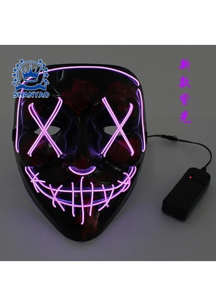 Pl2 Glow Parti Gözlükleri Için LED Güneş Gözlüğü Karanlıkta Parlayan Yanıp Sönen Mozaik UV400 Gözlük Unisex Hediye Oyuncak LED Işıklı Gözlük (Yurt Dışından)