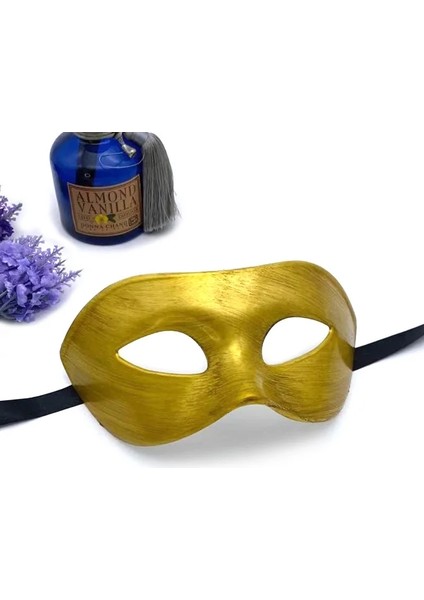 Gümüş Bir 18 cm Masquerade Siyah Maske Yetişkin Yarım Yüz Parti Cadılar Bayramı Erkek Retro Yakışıklı Masquerade Festivali Gösterisi (Yurt Dışından)