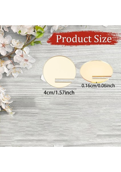 Altın 1.6mm 25 Adet Akrilik Düğün Içecek Charm Yer Kartı Cam Işaretleyici Şarap Charm Kokteyl Etiketi, Şampanya Takılar, Içecek Charm Etiketi, Akrilik Adı Etiketleri (Yurt Dışından)