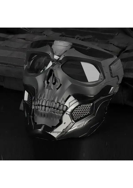 Yeşil Renkli Kafatası Korku Kask Maskesi Off Road Motosiklet Gözlüğü Spor Sürme Harley Gözlük Maskesi Motosiklet Sürme Gözlüğü Taktik Kask (Yurt Dışından) fiyatları