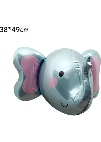 3D Fil Pembe 1 Adet Karikatür 3D Fil Kafası Hayvan Folyo Balon Orman Erkek Kız Mutlu Doğum Günü Partisi Süslemeleri Bebek Duş Çocuk Oyuncakları (Yurt Dışından) indirimleri