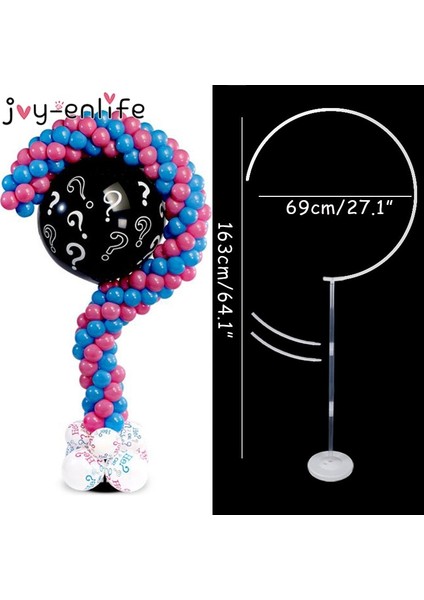 40 Adet Balonlar-D 1 Takım Dıy Soru Işareti Balon Standı Çerçeve Cinsiyet Ortaya Parti Malzemeleri Balon Sütun Yapısı Çocuklar Bebek Duş Doğum Günü Dekor (Yurt Dışından) fiyatları