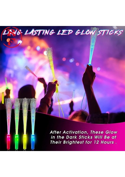 Bir 3 Adet 1 Adet/3 Adet/5 Adet Renkli Fiber Optik Floresan Çubuk LED Bar Parlayan Parti Düğün Sahne LED Işıklı Çubuk Konser Optik Fiberrod (Yurt Dışından) indirimleri