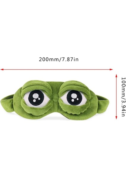 90G Buz Torbası Olmadan Komik Yaratıcı Yeşil Pepe Kurbağa Sad Kurbağa 3D Göz Maskesi Kapak Uyku Dinlenme Karikatür Yumuşak Peluş Uyku Maskesi Sevimli Anime Hediye (Yurt Dışından) fiyatları