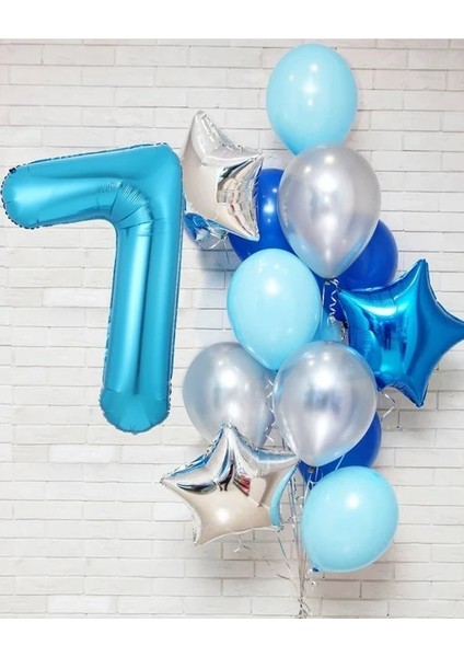 Resim Olarak 12 Adet/grup Erkek Doğum Günü Balonları 40 Inç Mavi Numarası Balon 3/3rd Doğum Günü Partisi Dekorasyon Çocuklar Anniversaire 9/1/3 Yaşında (Yurt Dışından)