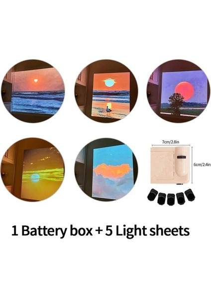 S17 Projeksiyon Lambası Ins Manzara Projeksiyon Lambası Windows Zemin Gün Batımı Projektör Işığı Doğum Günü Partisi Duvar Dekorasyonu Kızlar Fotoğraf Sahne 풍경 프로젝션 (Yurt Dışından)