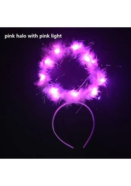 Stil 3 Kadın Kız Yanıp Sönen Light Up Melek Işık Halkası LED Kafa Bandı Glow Neon Parti Cosplay Doğum Günü Kostümleri Festivali Düğün Ramazan (Yurt Dışından)