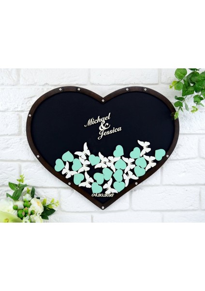 17.5X25CM-30HEARTS Benzersiz Düğün Işareti Ziyaretçi Defteri Düğün Mesaj Kutusu Açılır Kutu Drop Top Kutusu Kelebek Kalp Ziyaretçi Defteri Benzersiz Düğün Işareti (Yurt Dışından) fiyatları