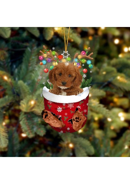 18 2023 Noel Ağacı Kolye Sevimli Köpek Yavrusu Reçine Akrilik Yeni Oda Noel Hediyesi Dekorasyon Süs Şenlikli Köpek Yıl Malzemeleri Parti E8X3 (Yurt Dışından) fırsatları