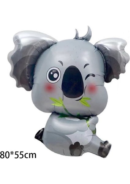 Koala Orman Karikatür Hayvan Tema Balonlar Geyik Tavşan Kaplan Aslan Hayvanat Bahçesi Parti Çocuk Oyuncak Doğum Günü Dekor Malzemeleri Helyum Balon (Yurt Dışından)