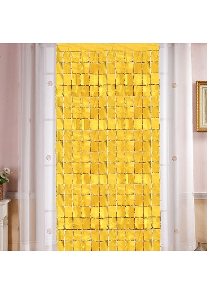 Açık Blue-2pcs 2 Paket 1 * 2 M Kare Parti Zemin Perde Doğum Günü Partisi Dekorasyon Düğün Arka Plan Duvar Dekorasyonu Parlak Payetler Perde (Yurt Dışından)