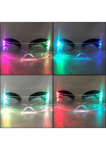 El Gözlük 22 Renkli LED Gözlük Glow Parti Kostüm Dekoratif Gözlük LED Işık Up Aydınlık Gözlük Bar Ktv Cadılar Bayramı Partisi Için (Yurt Dışından) indirimleri