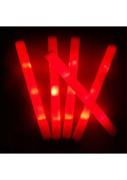 30 Adet Kırmızı 12/15/30/60 Adet Tezahürat Tüpü Sopa Parlayan Çubuklar Koyu Işık Parti Için Toplu Renkli Düğün Dekorasyon Çubukları Köpük Sopa Rgb LED Glow (Yurt Dışından)