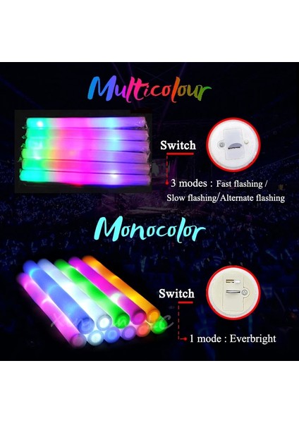 30 Adet Kırmızı 12/15/30/60 Adet Tezahürat Tüpü Sopa Parlayan Çubuklar Koyu Işık Parti Için Toplu Renkli Düğün Dekorasyon Çubukları Köpük Sopa Rgb LED Glow (Yurt Dışından) indirimleri