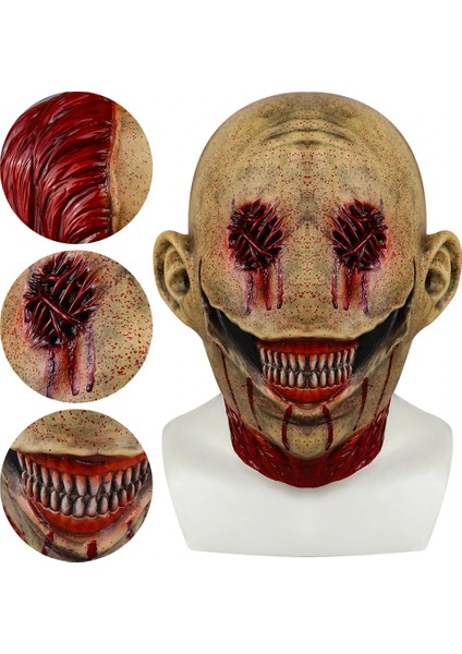 Kanlı Palyaço Maskesi Cadılar Bayramı Kanlı Palyaço Maskesi Korku Gözsüz Gülümseme Kanlı Lateks Kafa Suit Kostüm Masquerade Parti Karnaval Tam Kafa Pervane (Yurt Dışından) fiyatları
