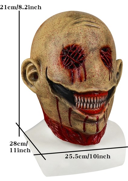 Kanlı Palyaço Maskesi Cadılar Bayramı Kanlı Palyaço Maskesi Korku Gözsüz Gülümseme Kanlı Lateks Kafa Suit Kostüm Masquerade Parti Karnaval Tam Kafa Pervane (Yurt Dışından) fırsatları