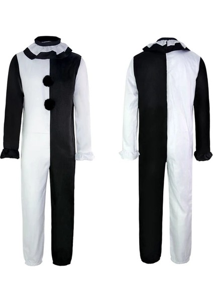 Palyaço Giysileri 3xl Terrifier Sanat Palyaço Korku Maskesi Cosplay Komik Evil Joker Şapka Lateks Maskeleri Cadılar Bayramı Partisi Kostüm Sahne (Yurt Dışından)