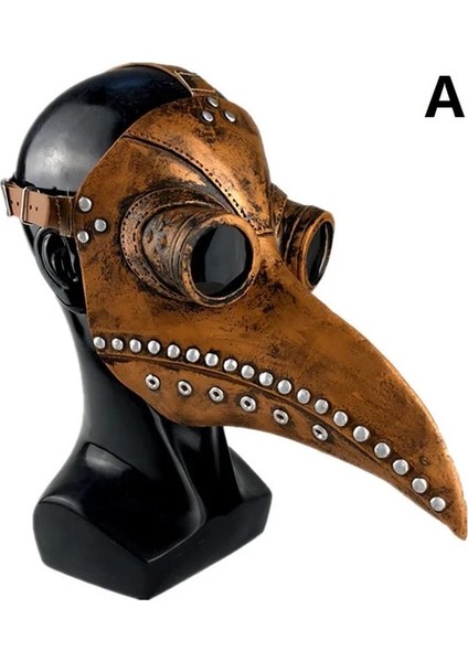 Stil 3 Cadılar Bayramı Siyah Kauçuk Veba Doktor Maskesi Uzun Burun Kuş Arı Steampunk Gaz Lateks Yüz Maskesi Cosplay Prop Çocuklar ve Yetişkinler Için (Yurt Dışından)