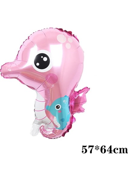 Pembe Deniz Kabuğu Yeni Karikatür Okyanus Kabukları Denizyıldızı Köpekbalığı Folyo Balonlar Erkek Kız Doğum Günü Partisi Süslemeleri Bebek Duş Çocuk Oyuncakları Helyum Balonu (Yurt Dışından) indirimleri