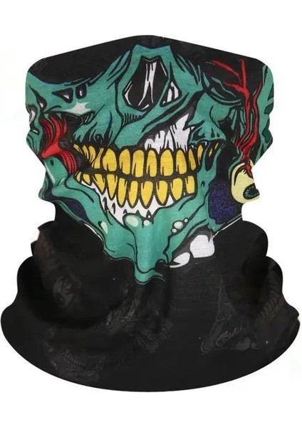 1 Adet Model F Bisiklet Kayak Kafatası Yarım Yüz Maskesi Hayalet Eşarp Çok Kullanımlı Boyun Isıtıcı Cod Маска От Вируса Masque Tissu Maskara Para Rosto (Yurt Dışından)