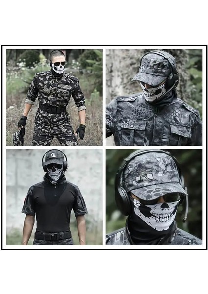 1 Adet Model F Bisiklet Kayak Kafatası Yarım Yüz Maskesi Hayalet Eşarp Çok Kullanımlı Boyun Isıtıcı Cod Маска От Вируса Masque Tissu Maskara Para Rosto (Yurt Dışından) fırsatları