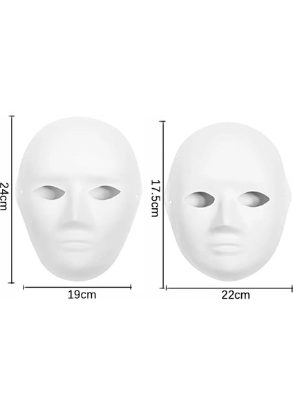 Stil A9 5 Paket Kağıt Mache Maskeleri Dıy Boyama Maskesi Graffiti Boş Maskeler Cadılar Bayramı Kostüm Cosplay Parti Malzemeleri Ev Dekorasyon (Yurt Dışından) indirimleri