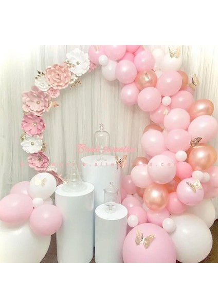 S4 20 cm Pembe Bebek Duş Kız Dekorasyon Zemin Bebek Duş Balonları Kağıt Çiçek Duvar Dekor Kız Doğum Günü Partisi Fotoğraf Arka Plan (Yurt Dışından) indirimleri