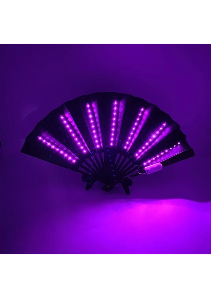 5V Şarj Renkli LED Fan Yanıp Sönen Katlanır Dans Işıkları Fan Gece Gösterisi Aydınlık Dj Floresan Bar Club Glow Parti Malzemeleri Renk Değiştirme Fanı (Yurt Dışından) modelleri