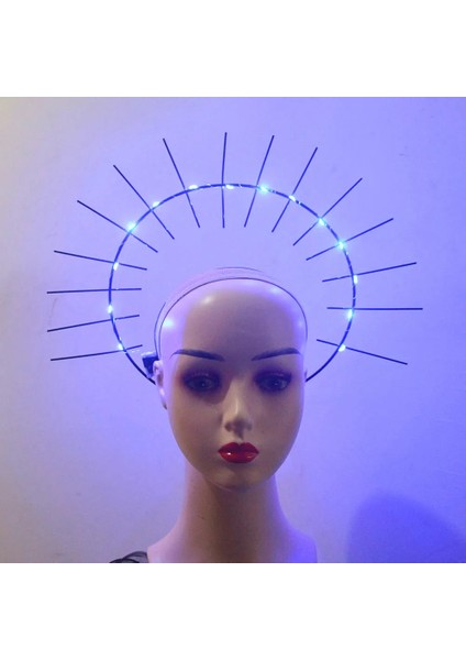 Stil 4 Light Up Yanıp Sönen Kelebek Çiçek Tanrıça Başlığı Çivili Altın Metal Kraliçe Melek Halo Taç Bandı Parti Cosplay Karnaval (Yurt Dışından) fırsatları