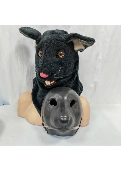 Fare Dıy Hayvan Hareketli Ağız Boş Maske Kalıp Dıy El Yapımı Kurt Kalıp Seti Paketi Kendi Cadılar Bayramı Maskenizi Yapın (Yurt Dışından)