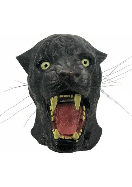 04 Gerçekçi Lateks Aslan Maskesi Hayvan Kaplan Maskesi Vahşi Kedi Leopar Çita Cadılar Bayramı Lateks Maske Parti Cosplay (Yurt Dışından)