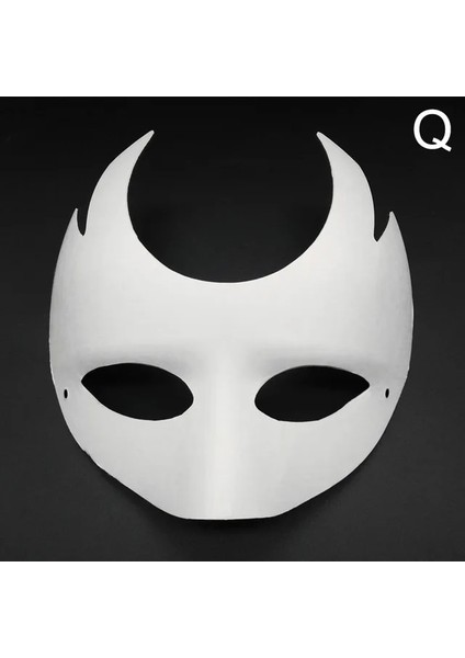 Q 1 Adet Yaratıcı Dıy Hamuru Kedi Tilki Beyaz Kağıt Boyasız Hayvan Maskesi Erkekler Kadınlar Için Çocuklar Venedik Karnavalı Yüz Maskeleri Parti Malzemeleri (Yurt Dışından)