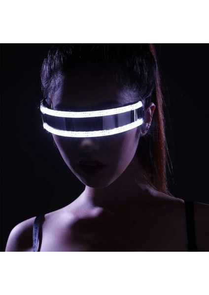 Sarı Işık Yaratıcı LED Gözlük Gece Kulübü Sanatçıları Için Lazer Gözlük LED Gözlük Parti Dans Parlayan LED Maske Rave Gözlük (Yurt Dışından) fiyatları