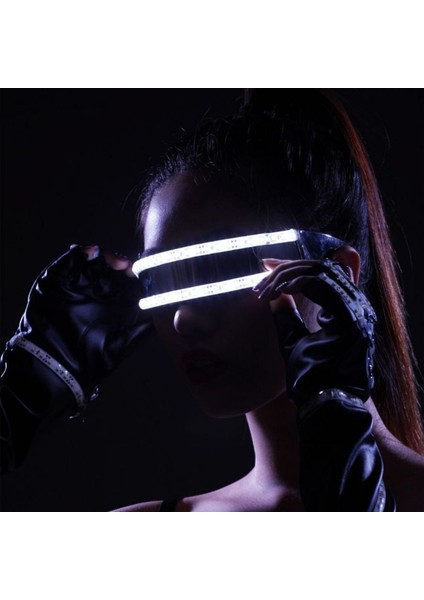 Sarı Işık Yaratıcı LED Gözlük Gece Kulübü Sanatçıları Için Lazer Gözlük LED Gözlük Parti Dans Parlayan LED Maske Rave Gözlük (Yurt Dışından) fırsatları