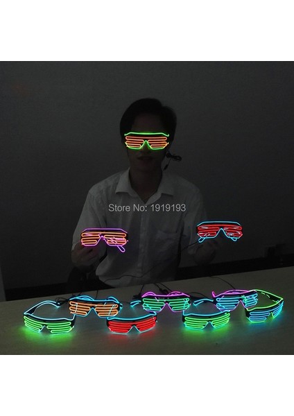 Tip 16 Çekici El Gözlük Karnaval Parti Gözlüğü Noel Paskalya Disko Glow Parti Malzemeleri Için LED Floresan Güneş Gözlüğü (Yurt Dışından) indirimleri