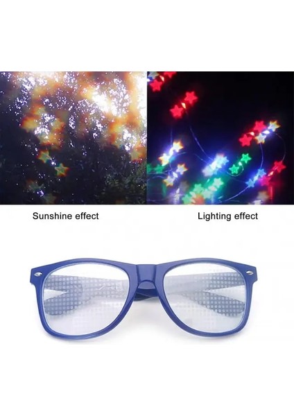 07 Yıldız/kalp Şeklinde Güneş Gözlüğü Aşk Şekli Özel Efektler Geceleri Işığın Yıldız Şeklinde Gözlüğe Dönüşmesini Izlemek Için Güneş Gözlüğü (Yurt Dışından)