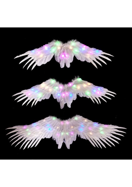 Stil 5 S Kadın Kız LED Glow Light Up Melek Tüy Kanat Doğum Günü Partisi Hediye Cosplay Halo Prop Düğün Duvar Ev Dekor Kostümleri Cadılar Bayramı (Yurt Dışından) indirimleri
