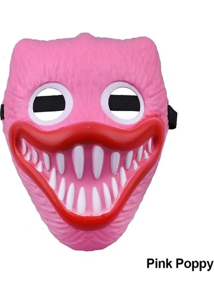Pembe Haşhaş Cadılar Bayramı Neon LED Tasfiye Maskesi Masque Masquerade Parti Maskeleri Karanlıkta Işık Aydınlık Komik Maskeler Cosplay Kostüm Malzemeleri (Yurt Dışından)