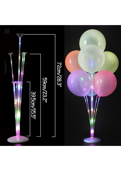 1 Takım LED Standı B 1/2 Takım LED Işık Hava Topları Standı Tutucu Sütun Çocuklar Doğum Günü Partisi Balon Sopa Düğün Dekor Balon Helyum Globos Yetişkin Balon (Yurt Dışından)